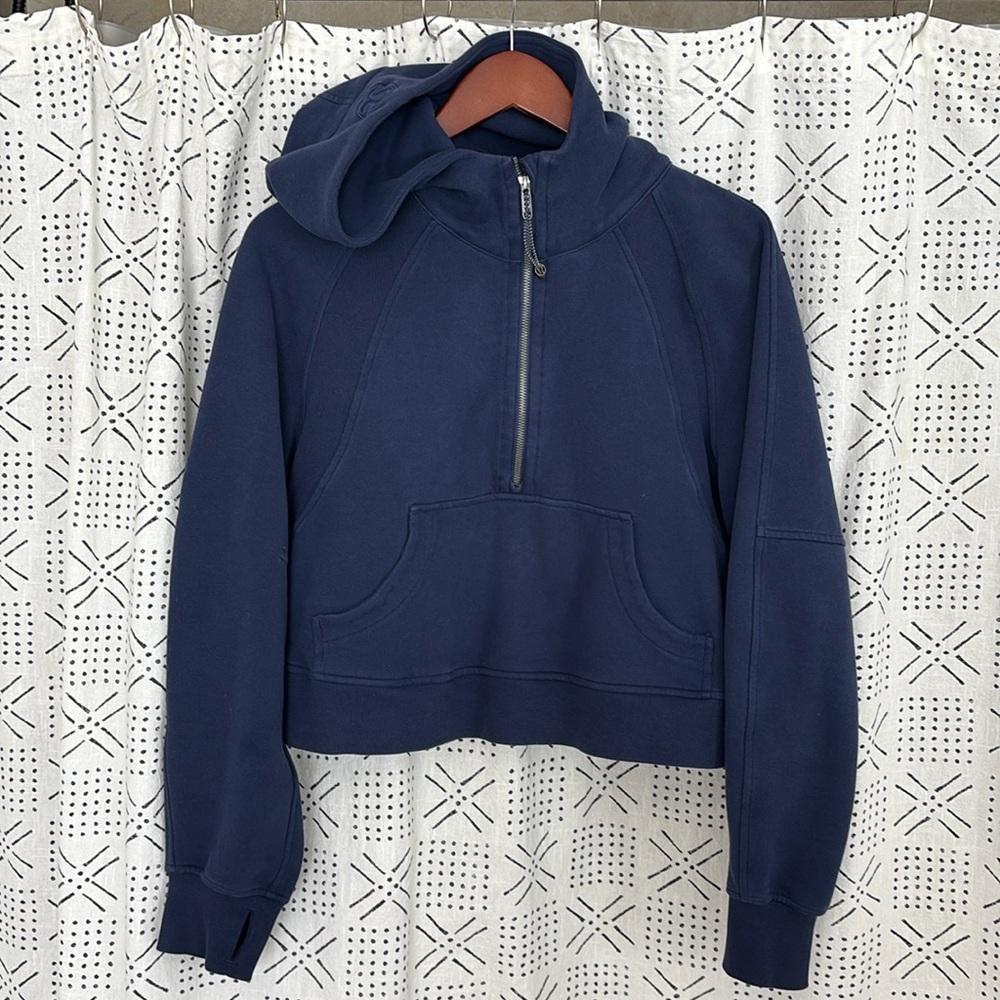 Lululemon Athletica Scuba Oversized Half-Zip Hoodie Navy